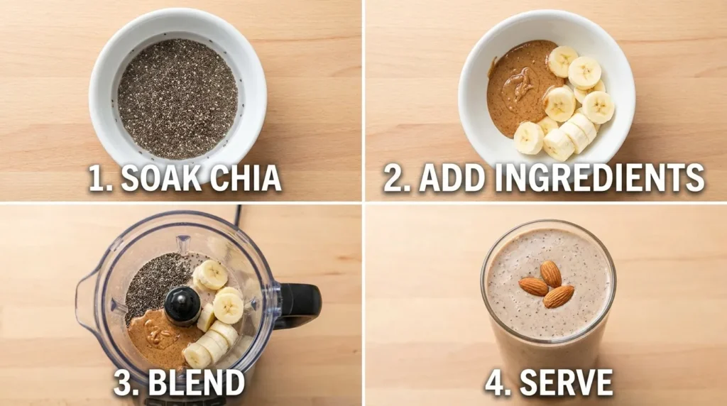 Almond Butter and Chia Seed Smoothie's