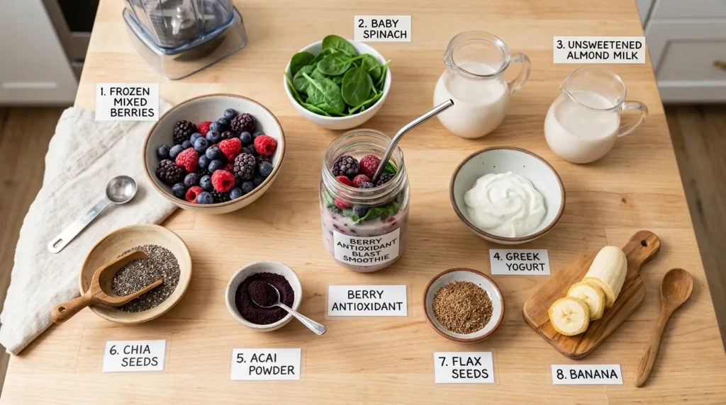 Berry Antioxidants Blast Smoothie