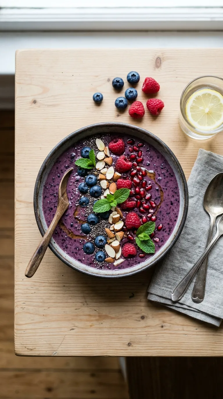 Blueberry Chia Antioxidant Smoothies