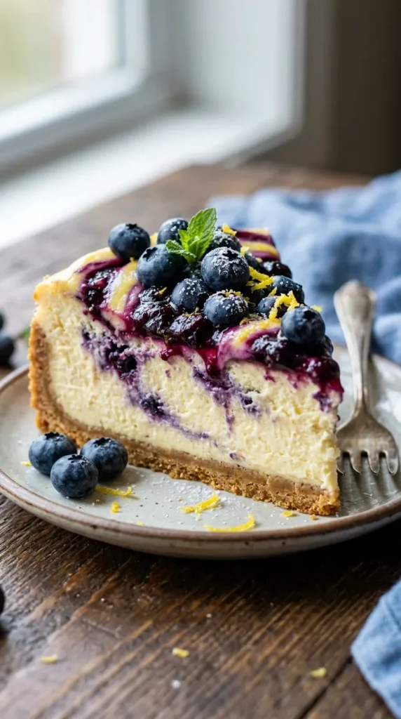 Blueberry Lemon Cheesecake