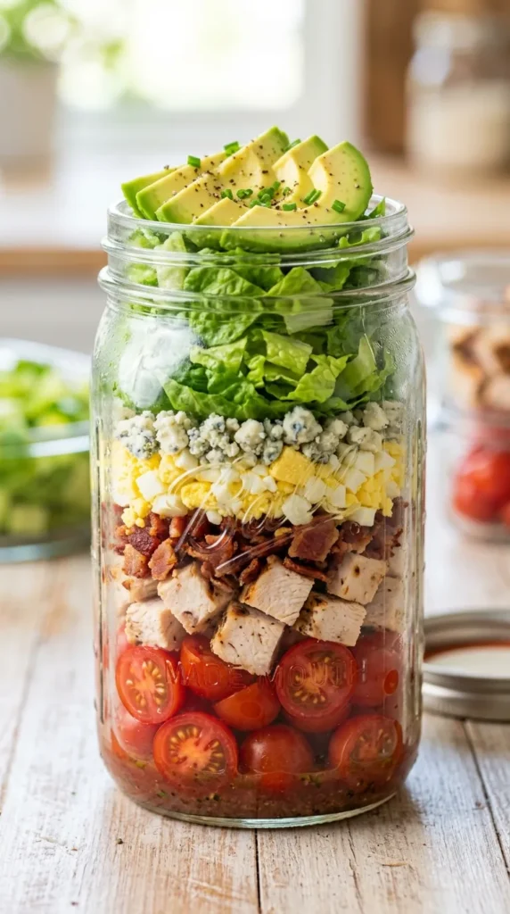 Classic Cobb Jar (But Make It Meal-Prep Friendly)