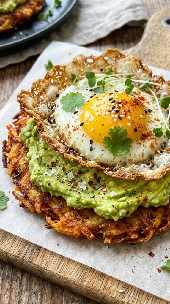 Crispy Egg & Avocado “Toast” (No Bread, No Problem)