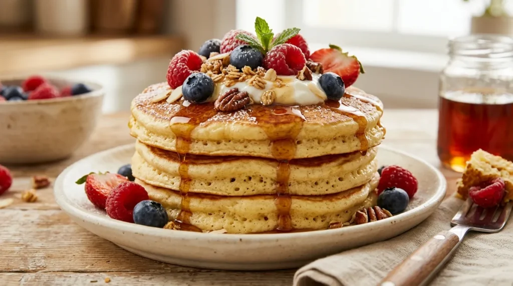 Fluffy High-Protein Pancakes