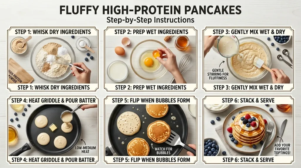 Fluffy High Protein Pancakes
