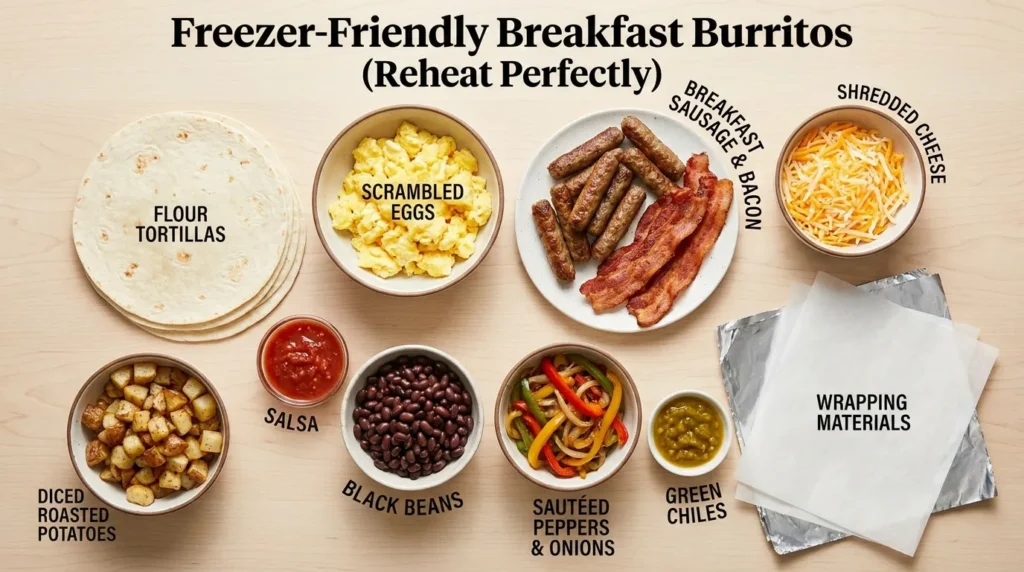 Freezer-Friendly Breakfast Burritos