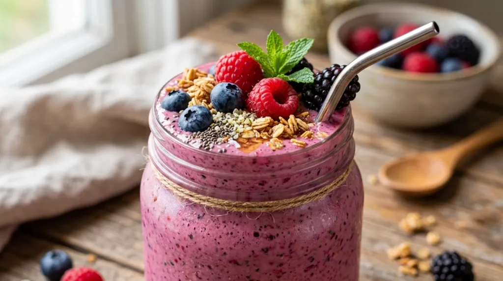 Greek Yogurt Berry Protein Smoothie