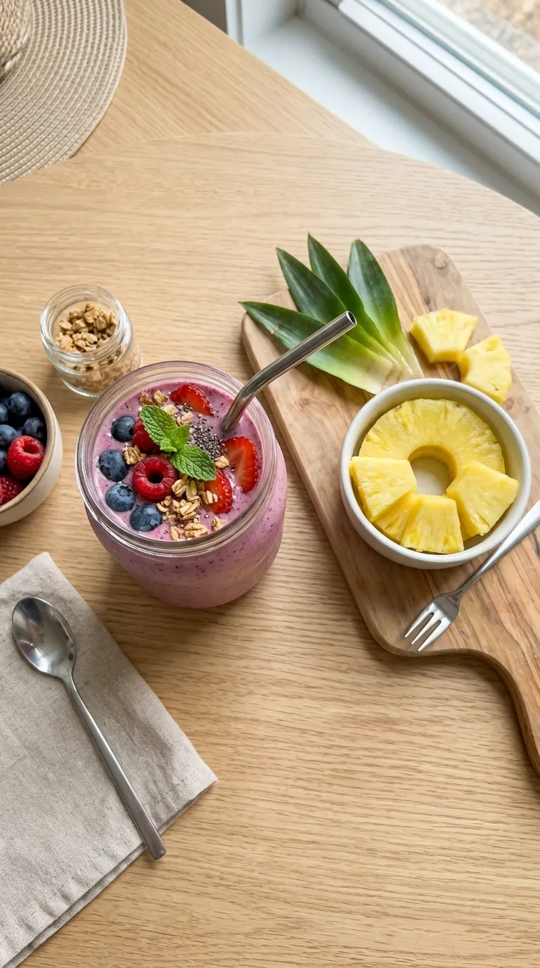 Greek Yogurt Berry Protein Smoothies