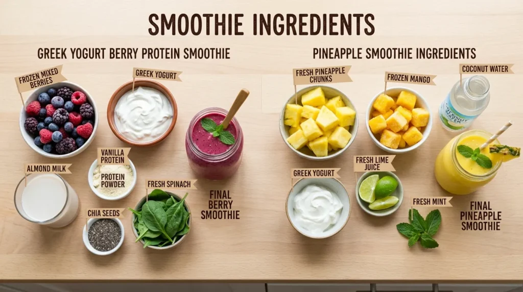 Greek Yogurt Berry Protein Smoothie's