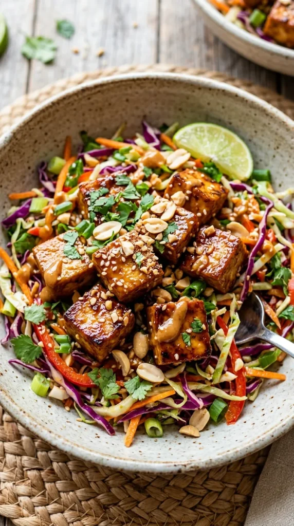 Lemon-Herb Tofu & Quinoa Power Bowls (Lunch)