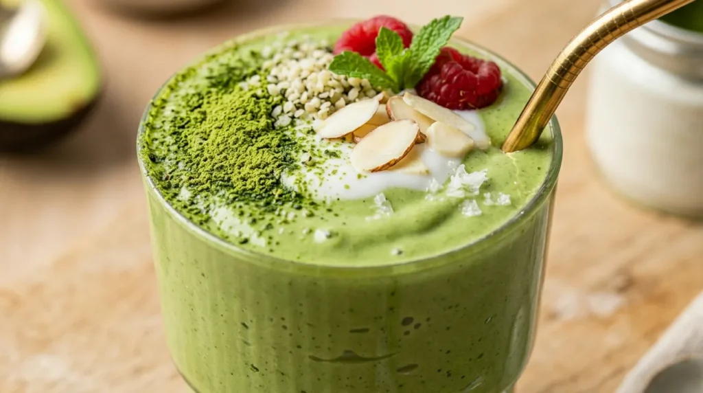 Matcha Avocado Gut Healing Smoothie