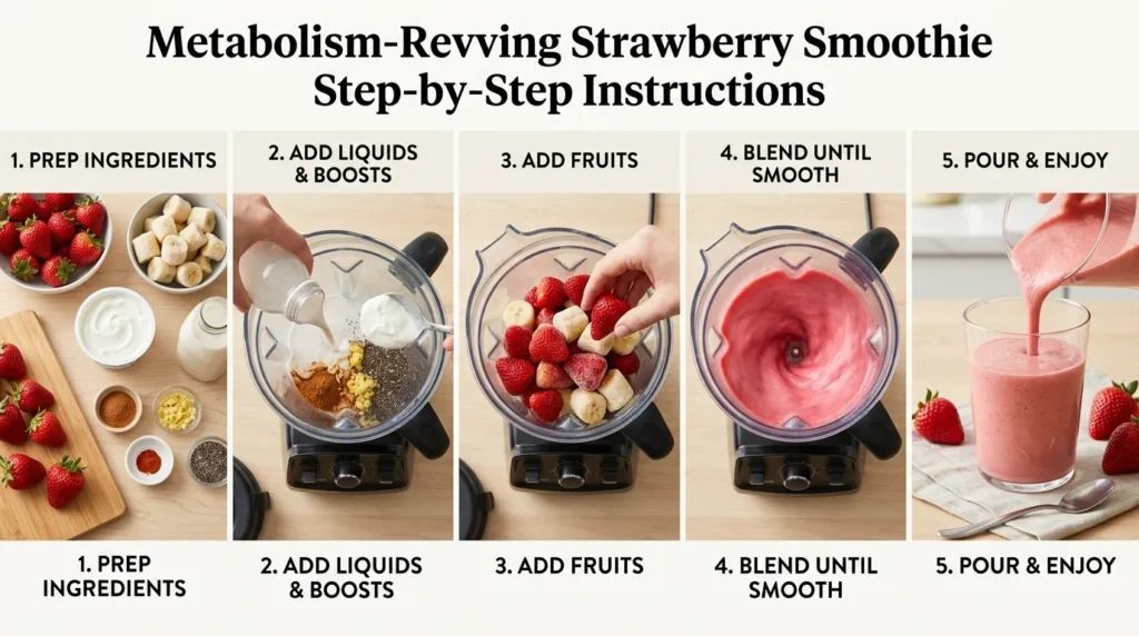 Metabolism Revving Strawberry Smoothie