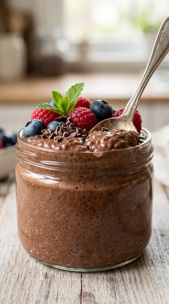Overnight “Wait, That’s It” Chocolate Chia Pudding