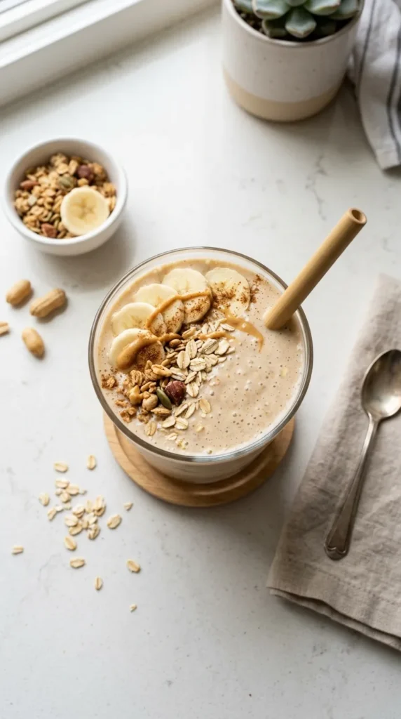 Peanut Butter Banana Protein Smoothie