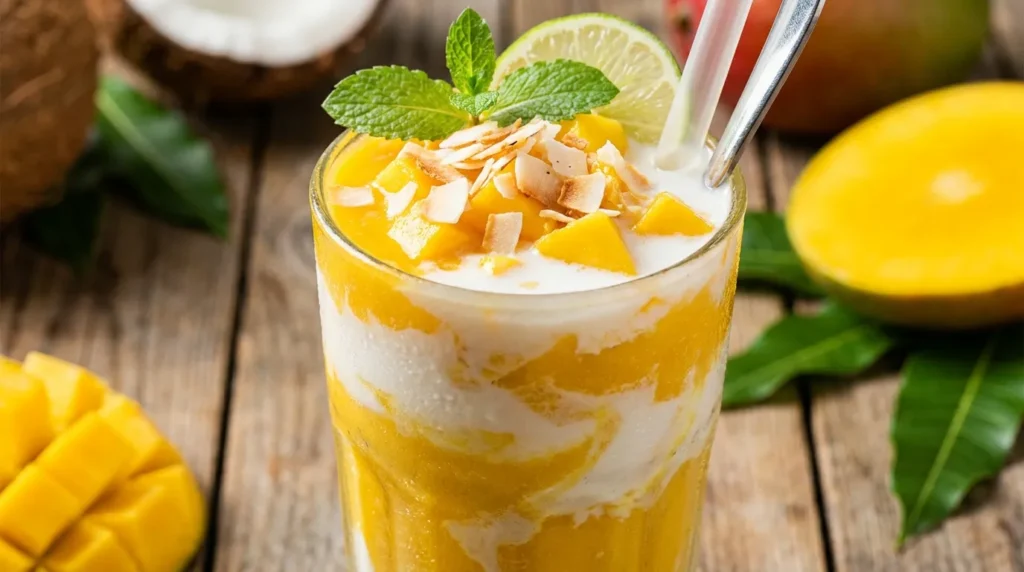 Refreshing Mango Coconut Smoothie