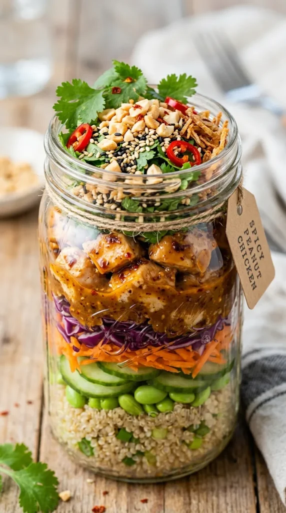 Spicy Peanut Chicken Crunch Jar