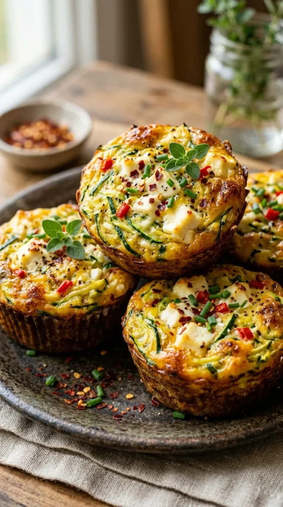 Spicy Zucchini & Feta Egg Muffins (Meal-Pack Hero)