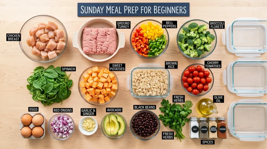 Sunday Meal Prep for Beginners