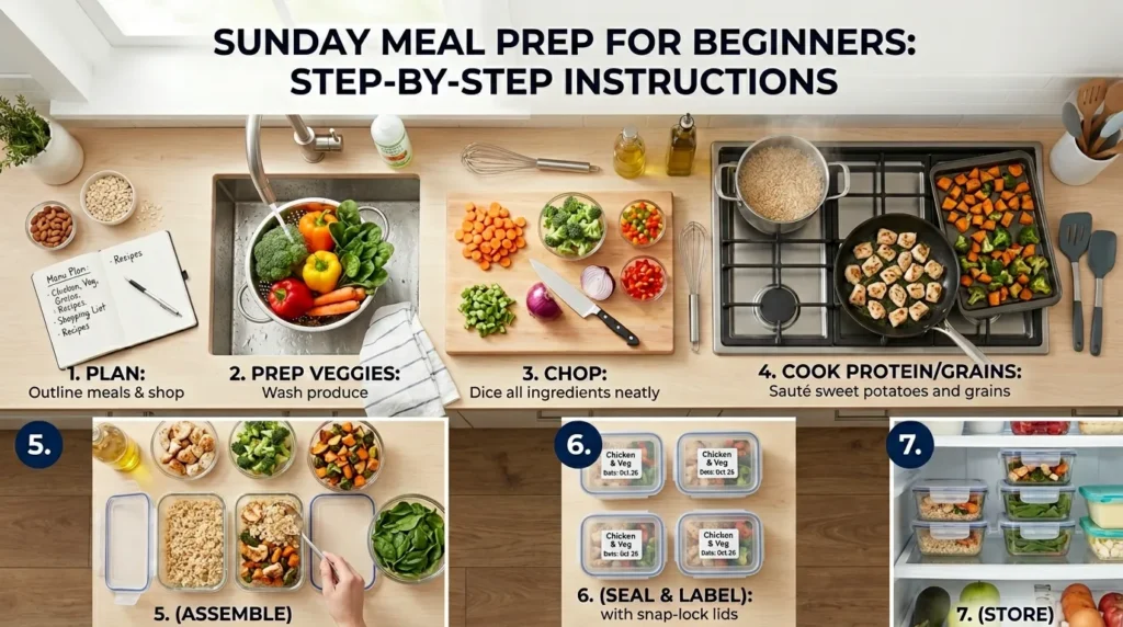 Sunday Meal Prep for Beginner's