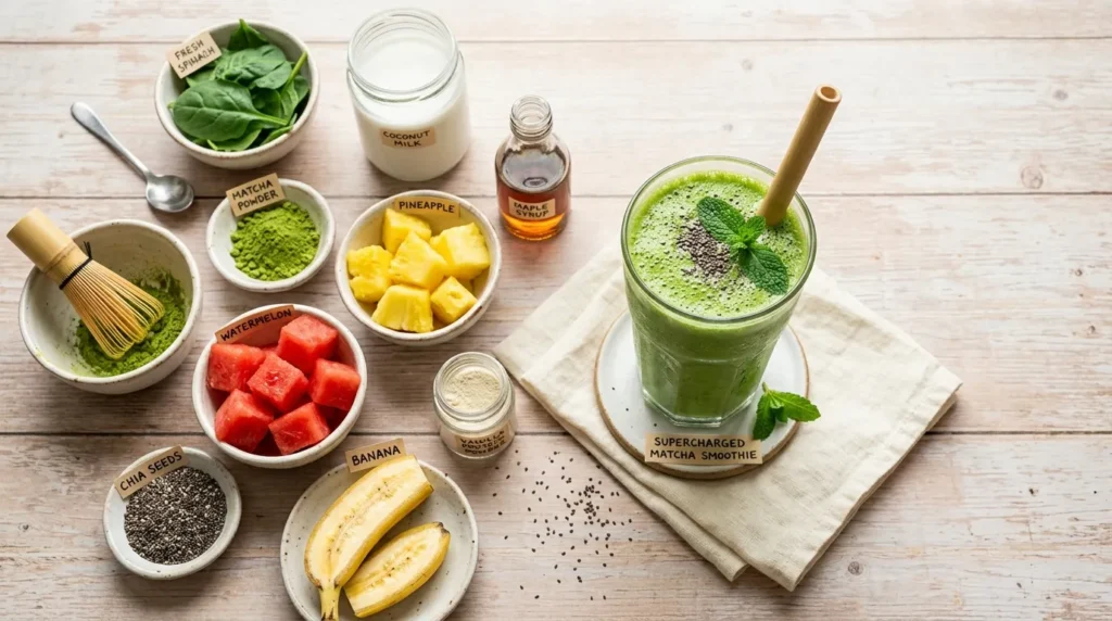 Supercharged Matcha Smoothie's