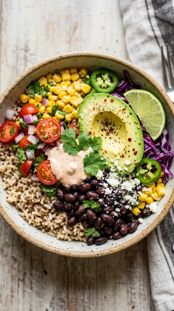 The Black Bean & Corn Fiesta Bowl