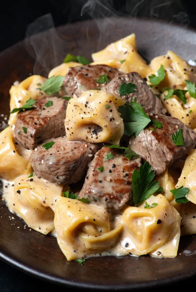 The Garlic Steak Tortellini