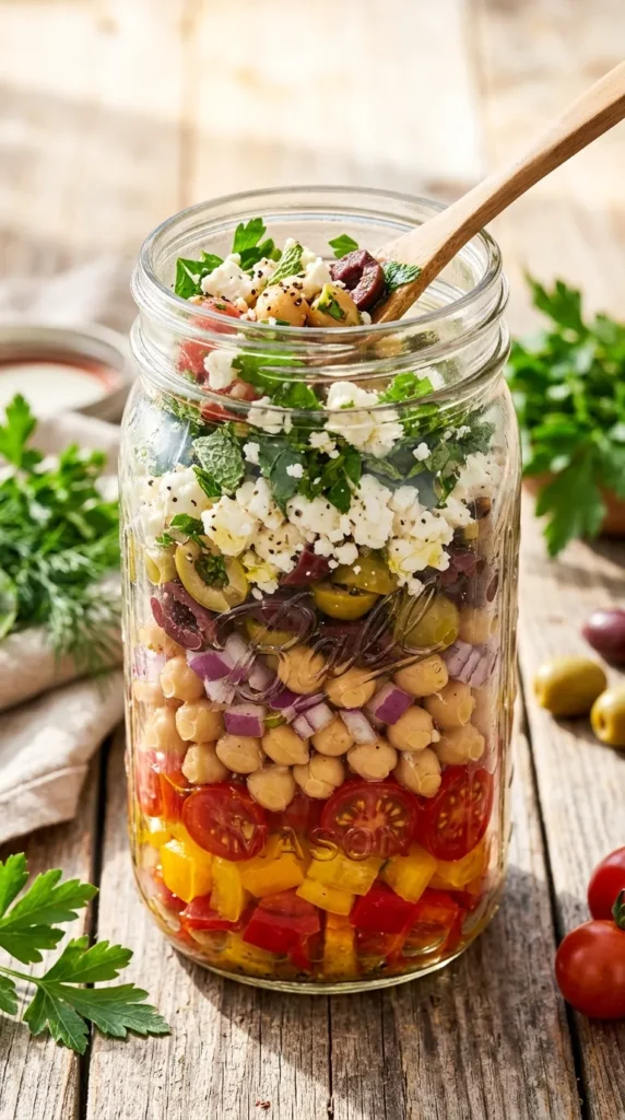 The Ultimate Mediterranean Chickpea Jar