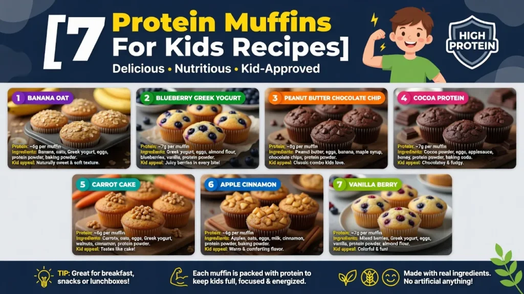 7 Protein Muffins For Kids Recipes
