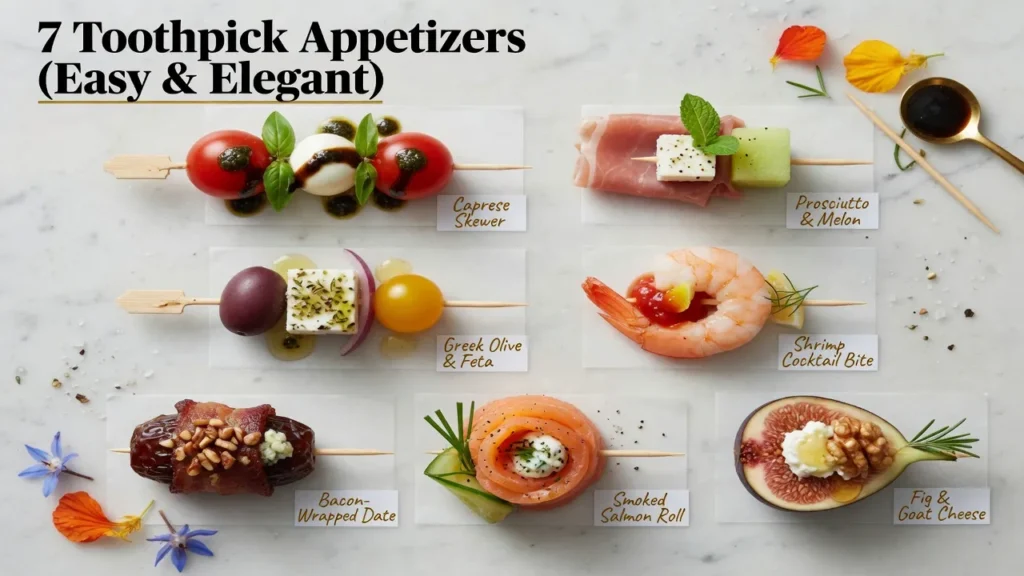 7 Toothpick Appetizers (Easy & Elegant)