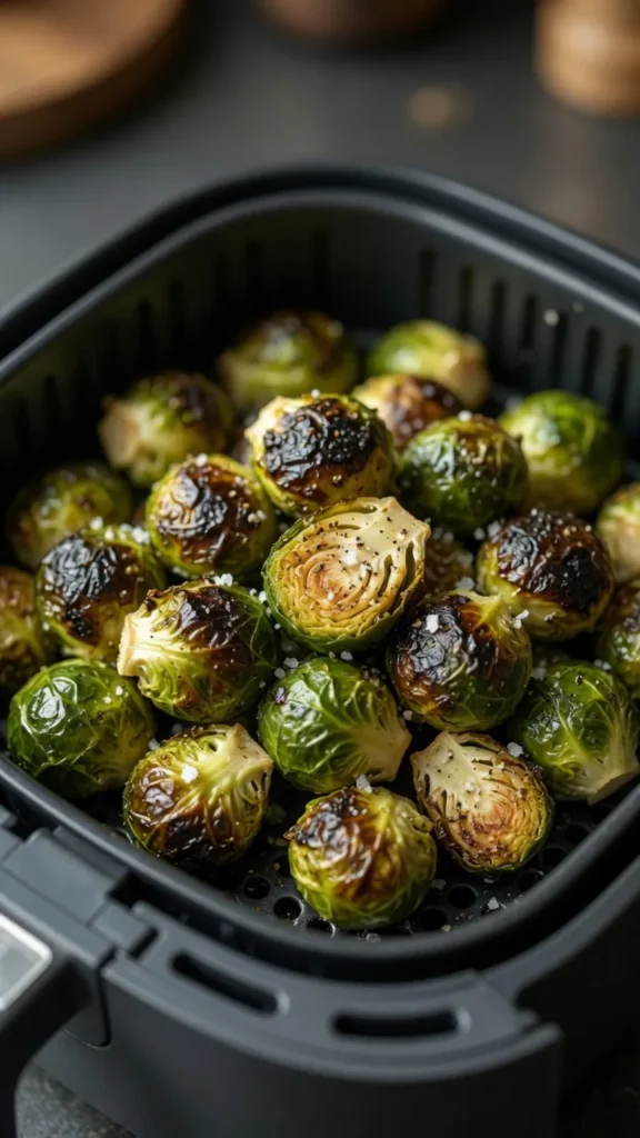 Air Fryer Crispy Brussels Sprouts