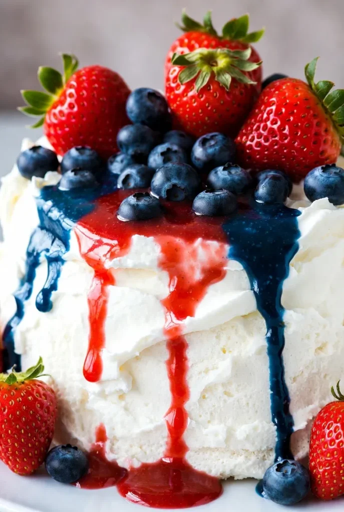 Angel Food Cake with Berry Compote