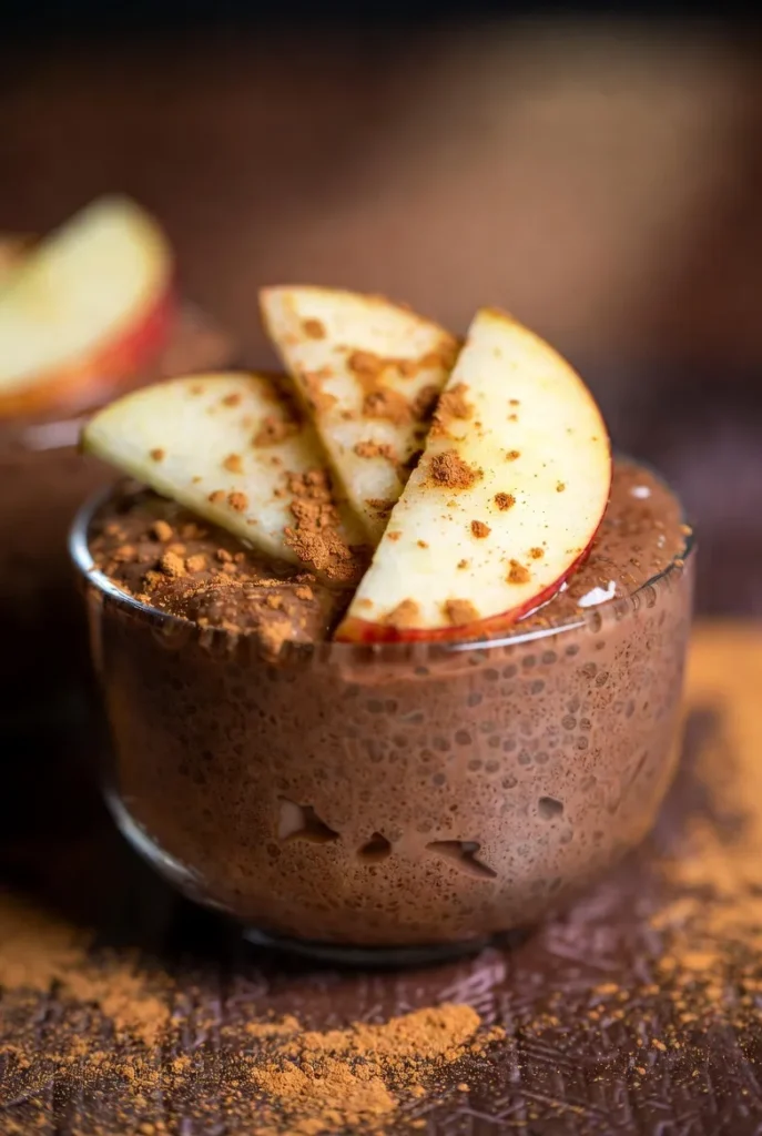 Apple Cinnamon Chocolate Chia Pudding
