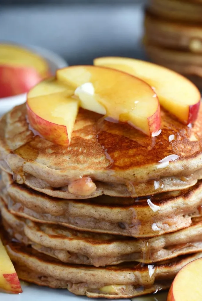 Apple Cinnamon Whole Grain Pancakes