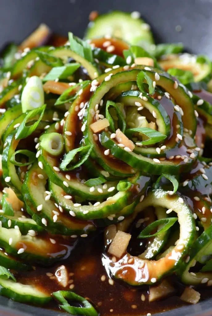 Asian Sesame Ginger Cucumber Salad