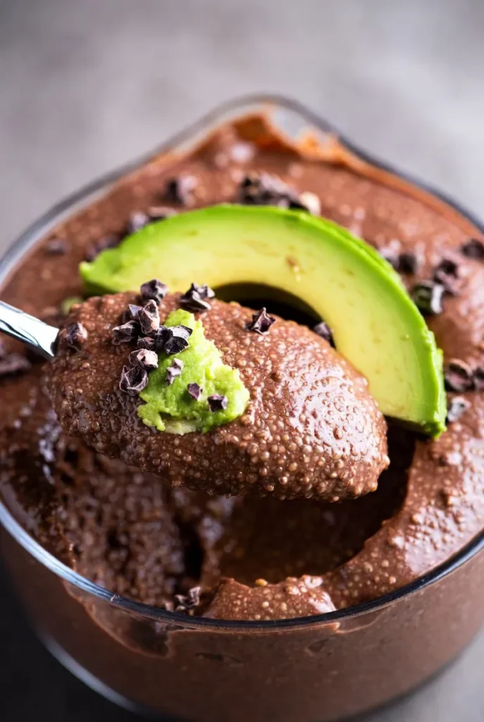 Avocado Chocolate Chia Pudding