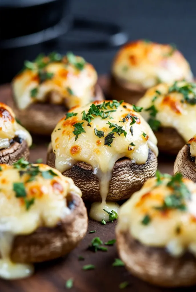 BBQ Stuffed Mushrooms