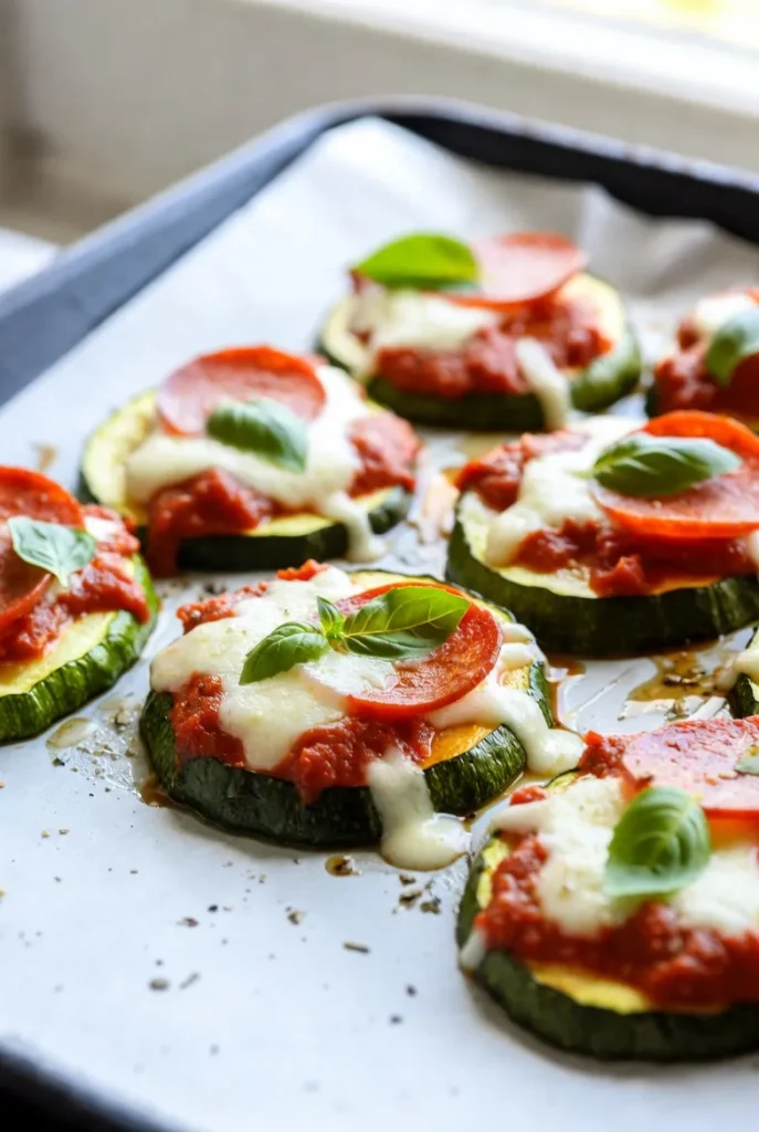 Baked Zucchini Pizza Bites – Low-Carb Pizza Cravings Solved