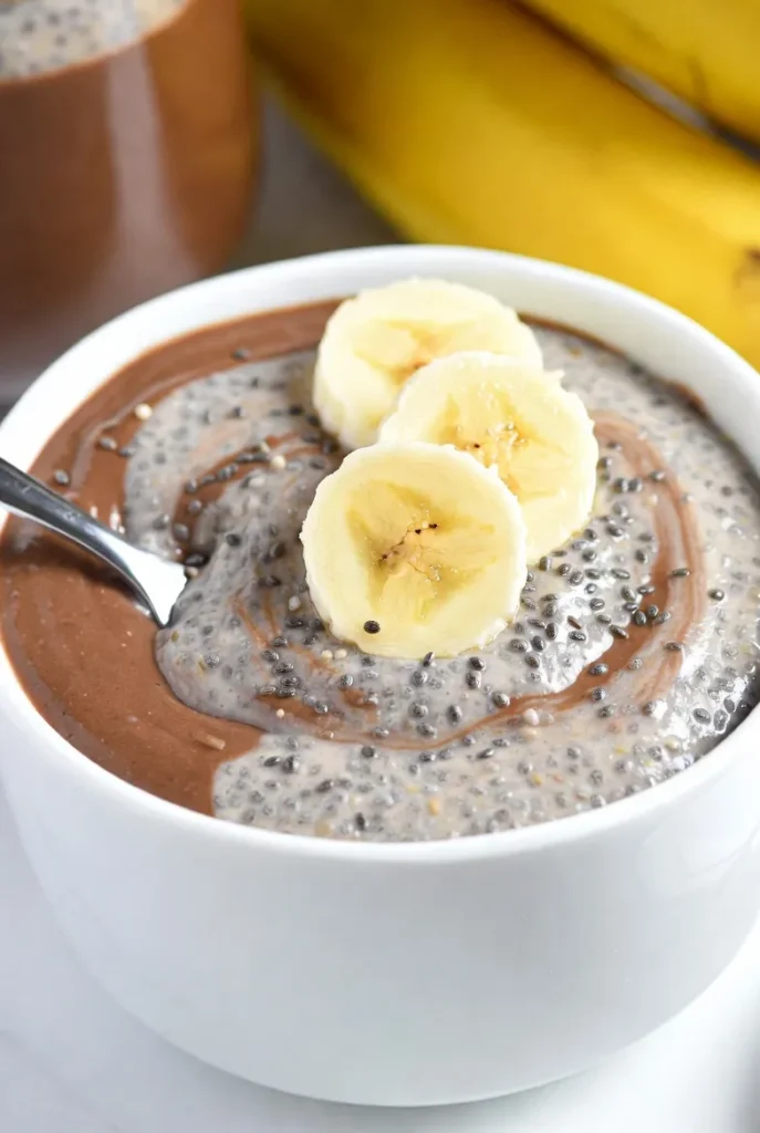 Banana Chocolate Chia Seed Pudding