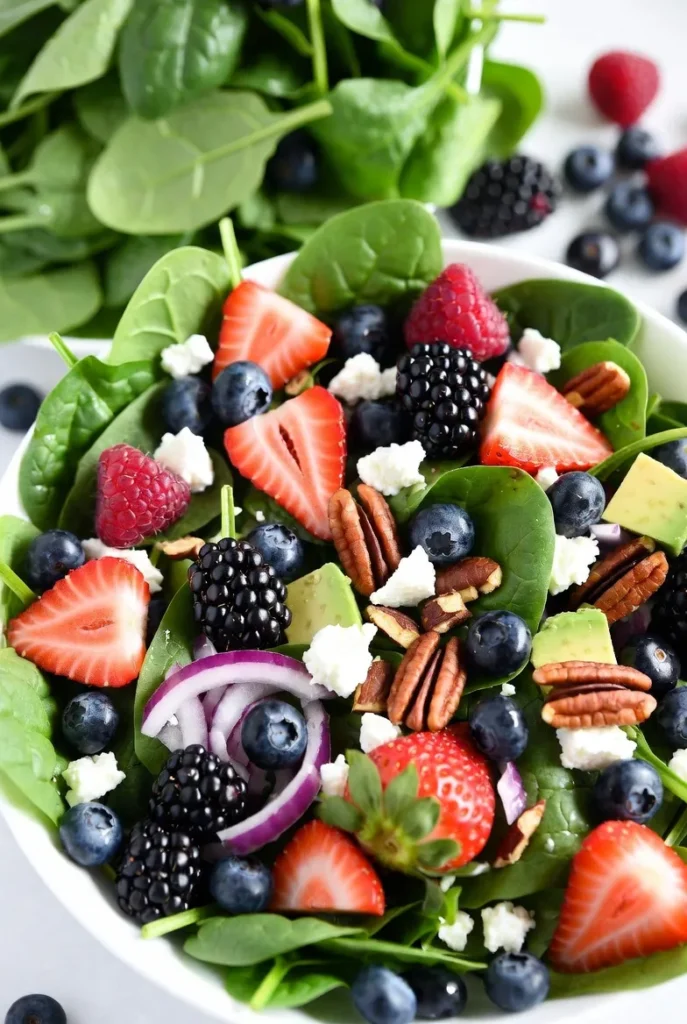Berry Spinach Power Salad