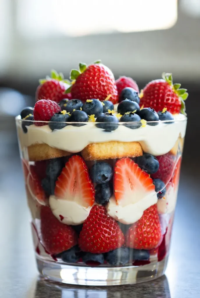 Berry Trifle with Lemon Mascarpone Cream
