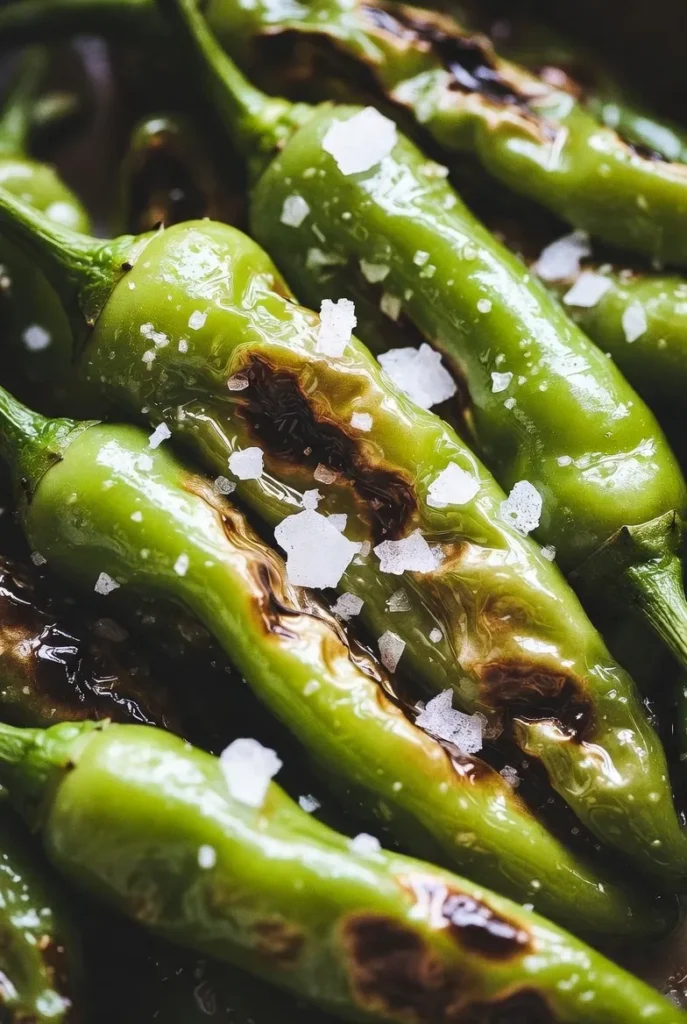 Blistered Shishito Peppers with Sea Salt