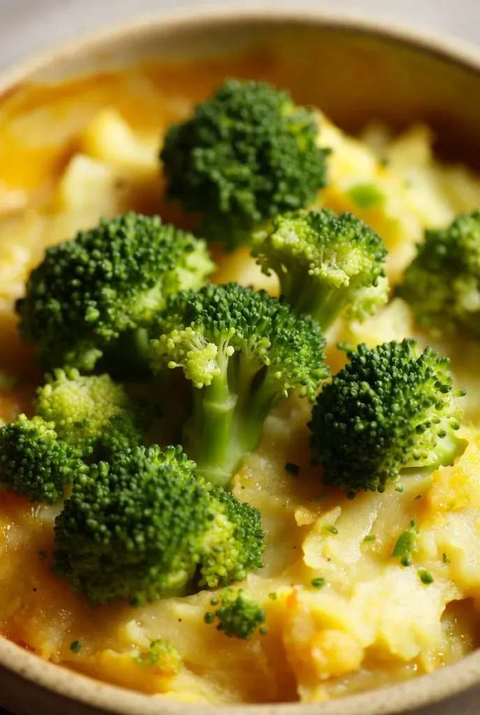 Broccoli Cheese Potato Mash