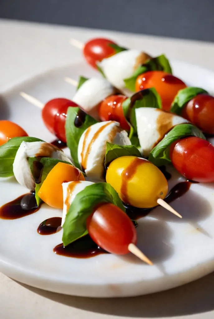 Caprese Salad Skewers – Fancy Finger Food in Minutes