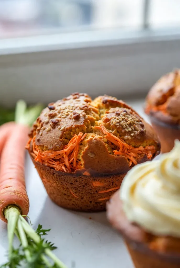 Carrot Cake Protein Muffins