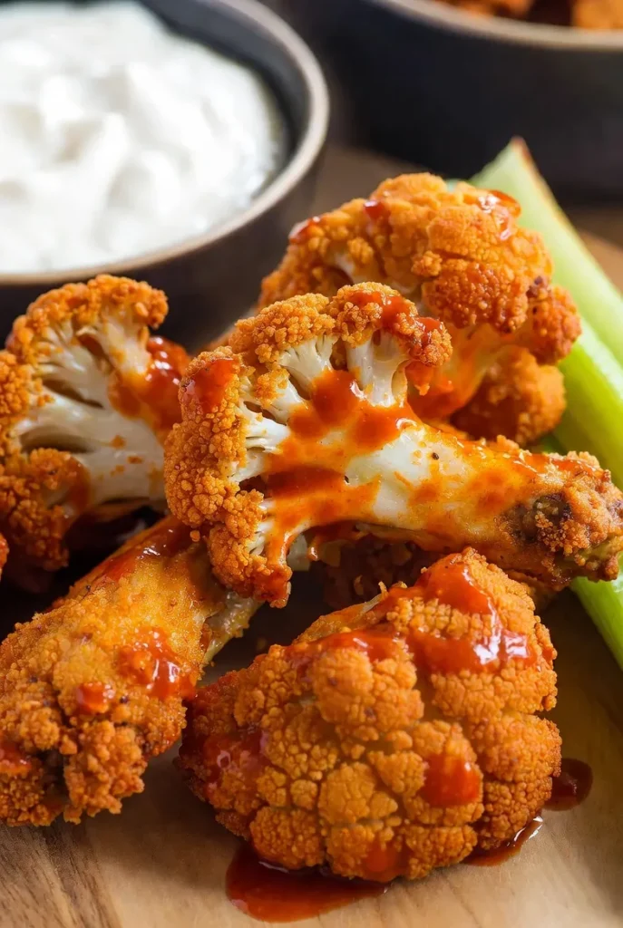 Cauliflower Buffalo Wings – Crispy Veggie Heats