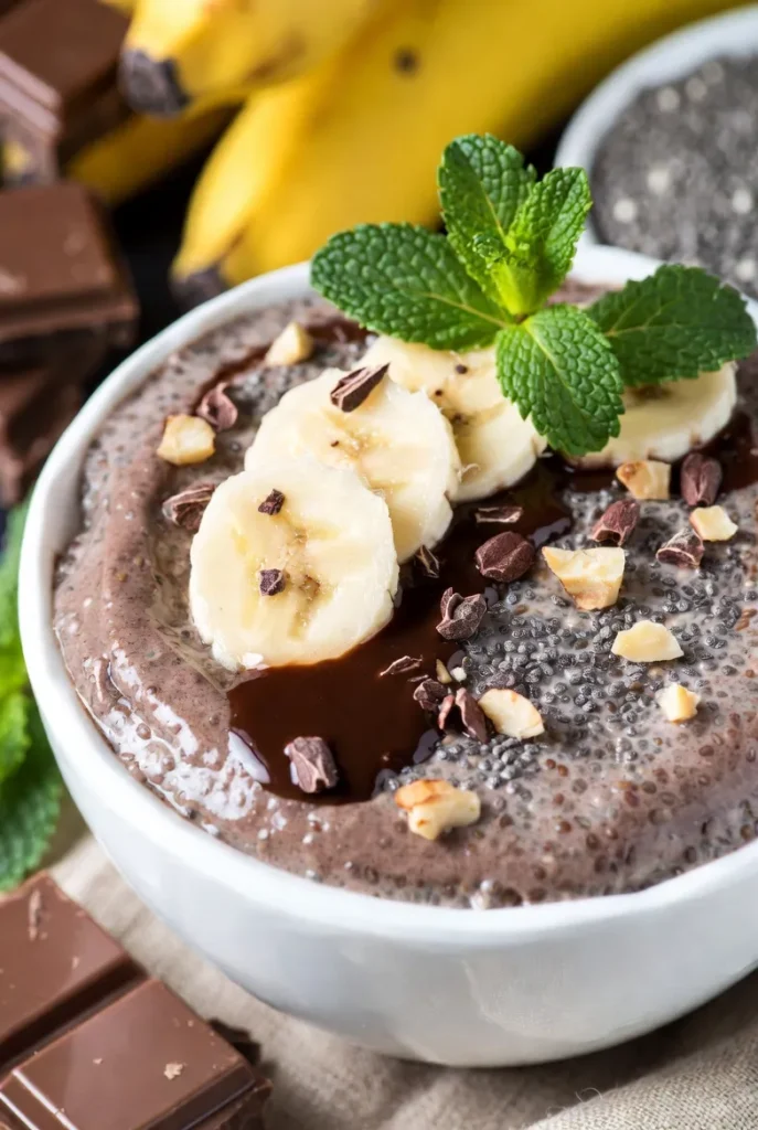 Chocolate Banana Bliss Chia Pudding