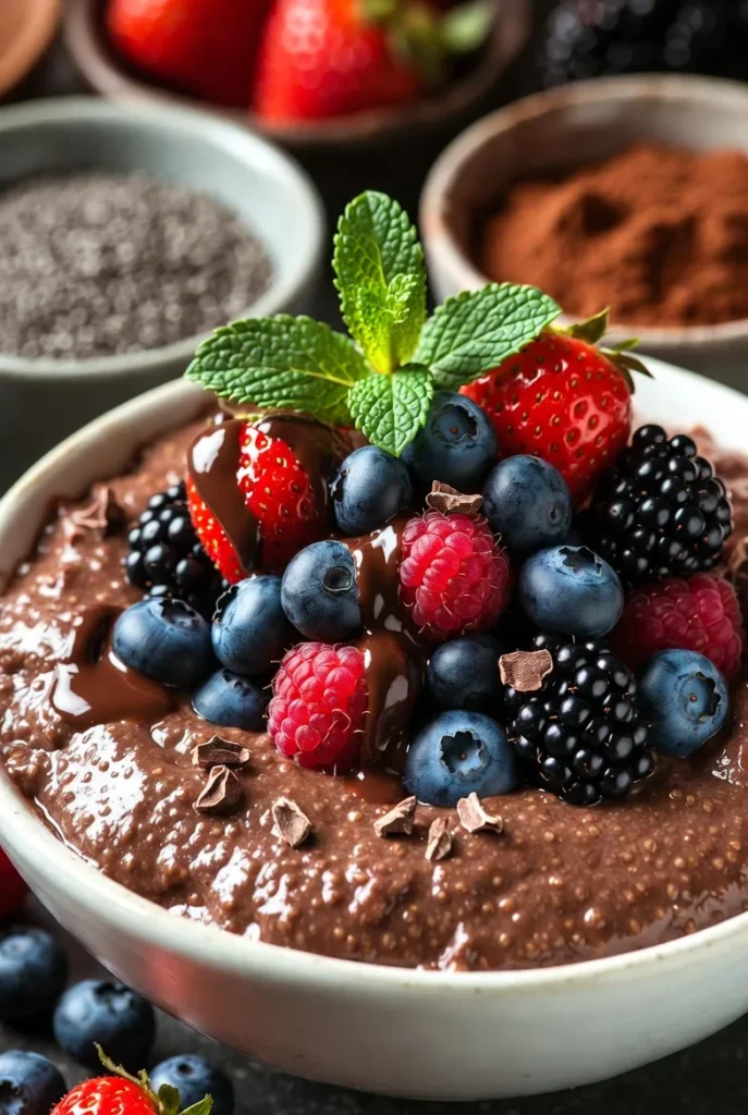Chocolate Berry Blast Chia Pudding
