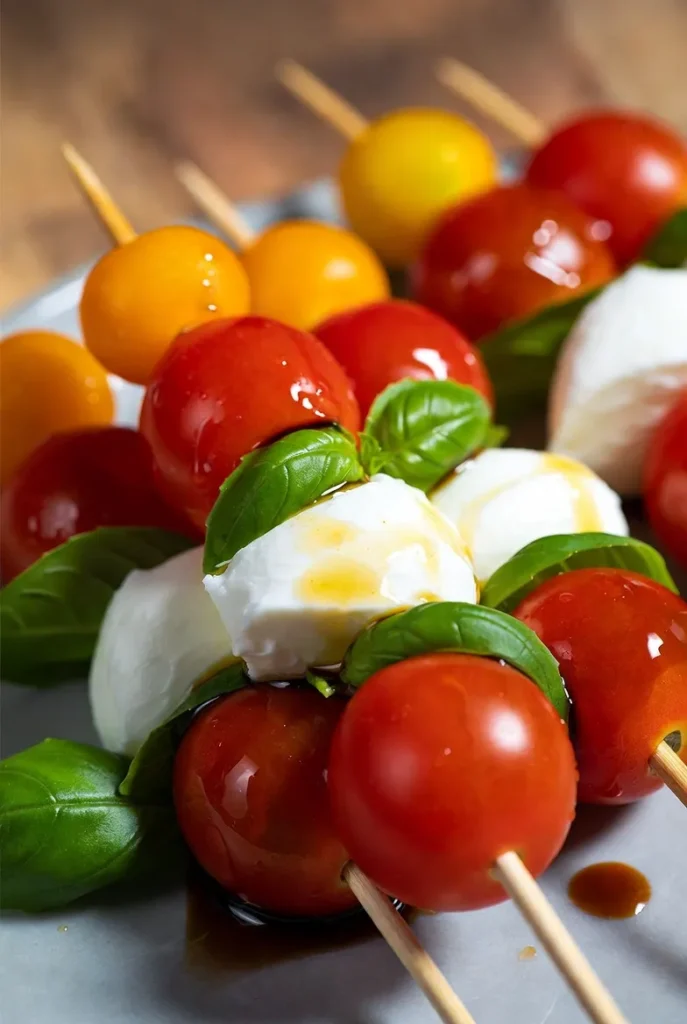 Classic Caprese Salad Skewers