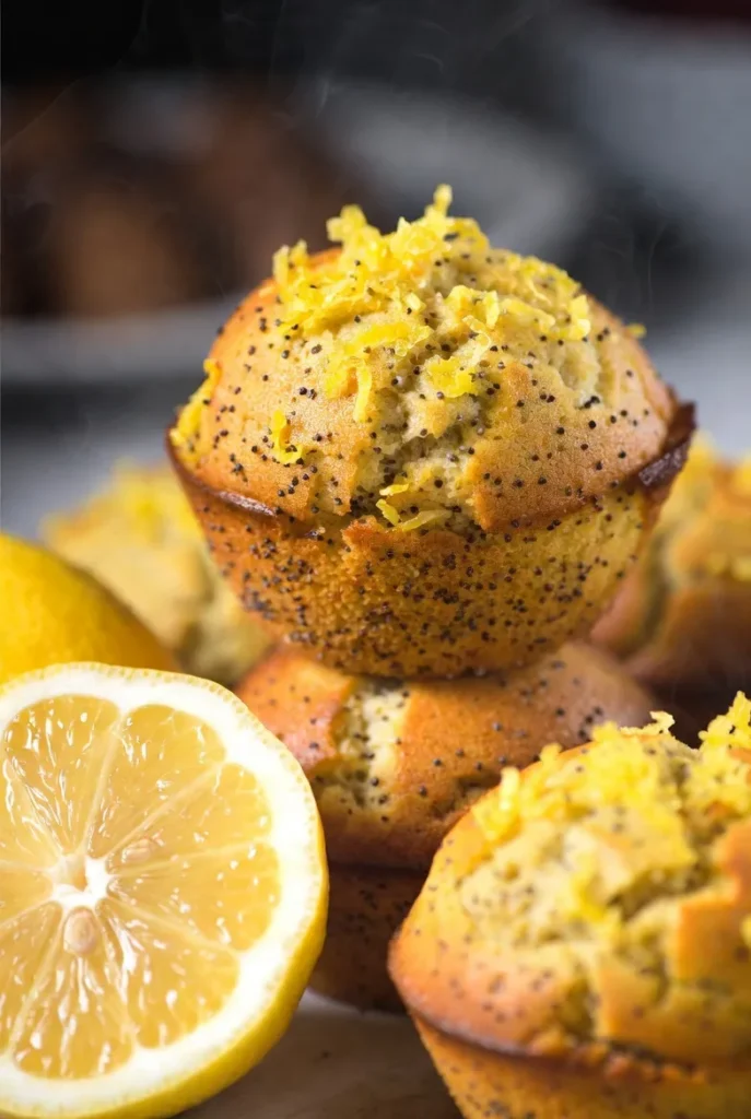 Classic Healthy Lemon Poppy Seed Muffins