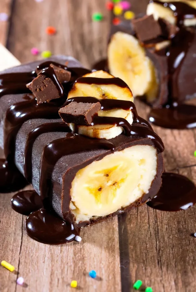 Creamy Banana Chocolate Dream Pops