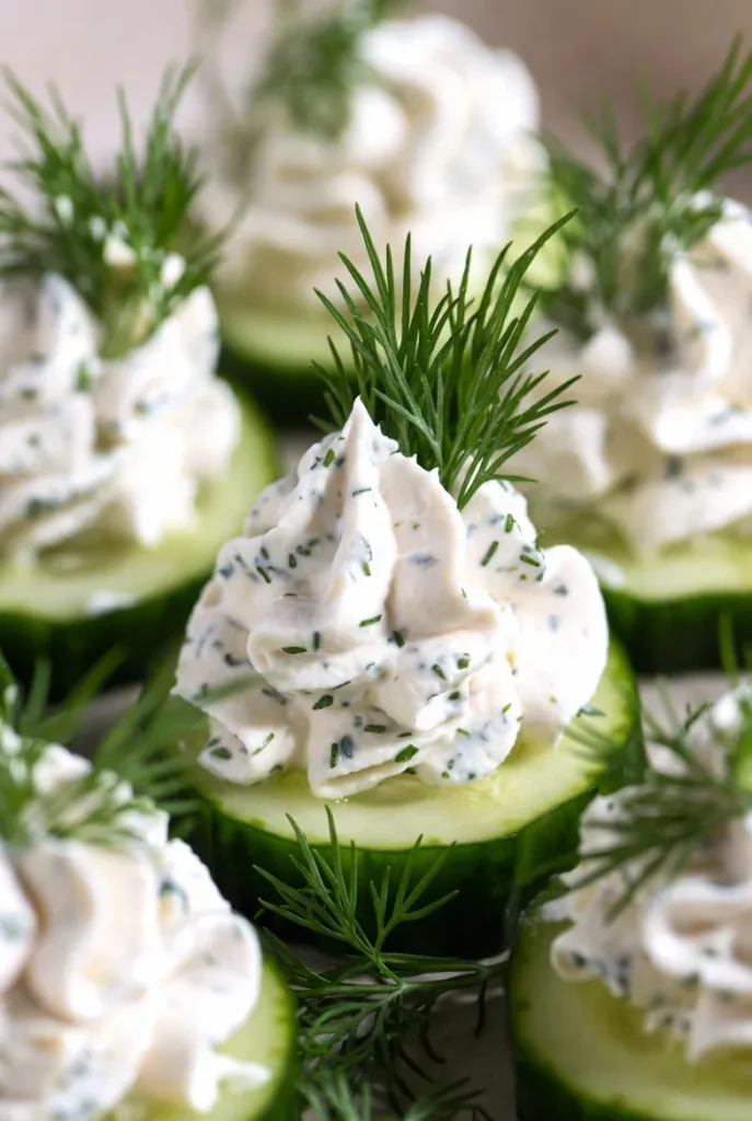 Creamy Cucumber Dill Bites